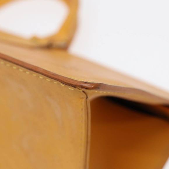 LOUIS VUITTON Epi Sac Triangle Hand Bag Yellow M52099 LV Auth 87952 - Picture 14 of 16